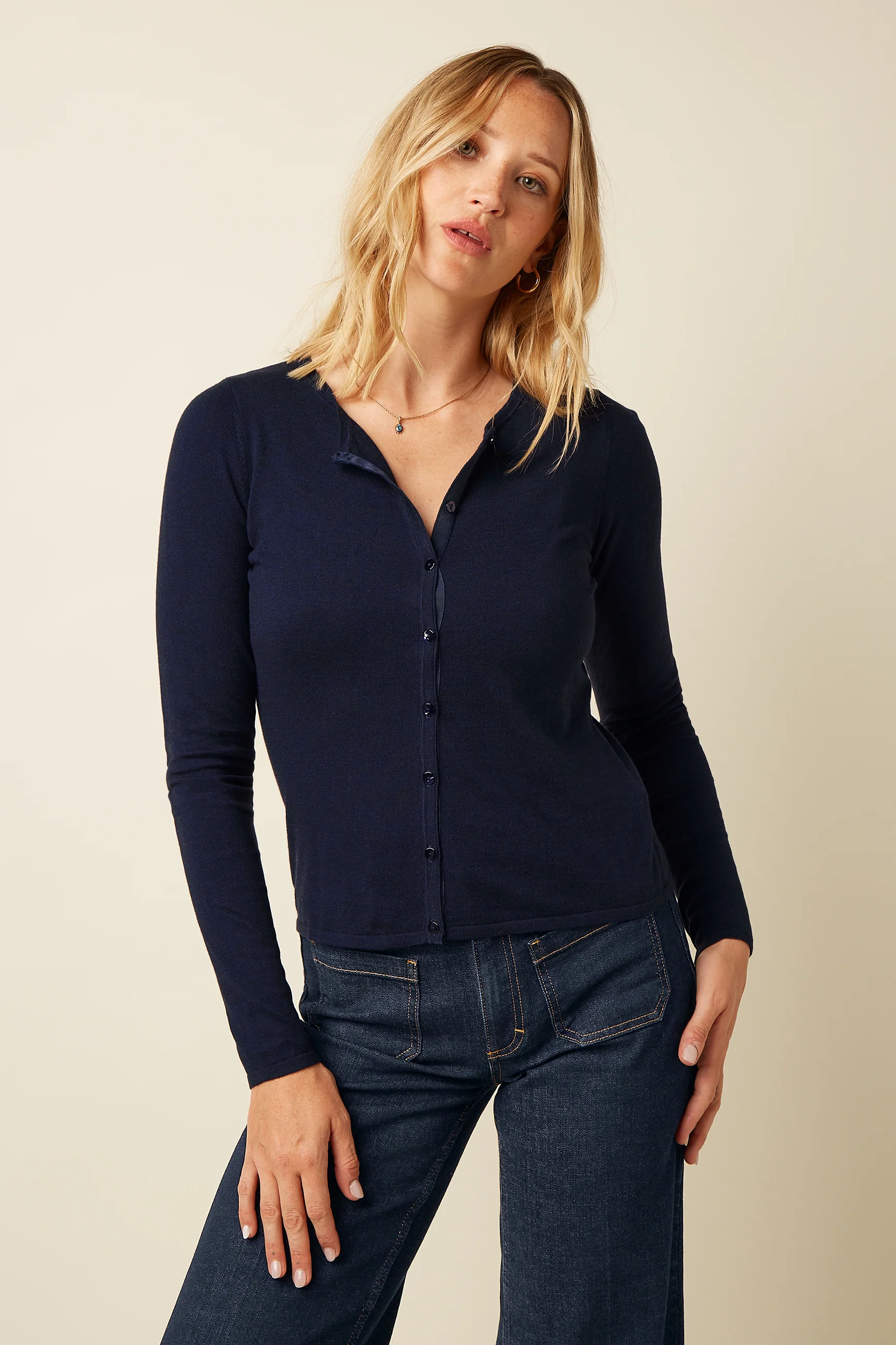 Cardi Roundneck Cocoon