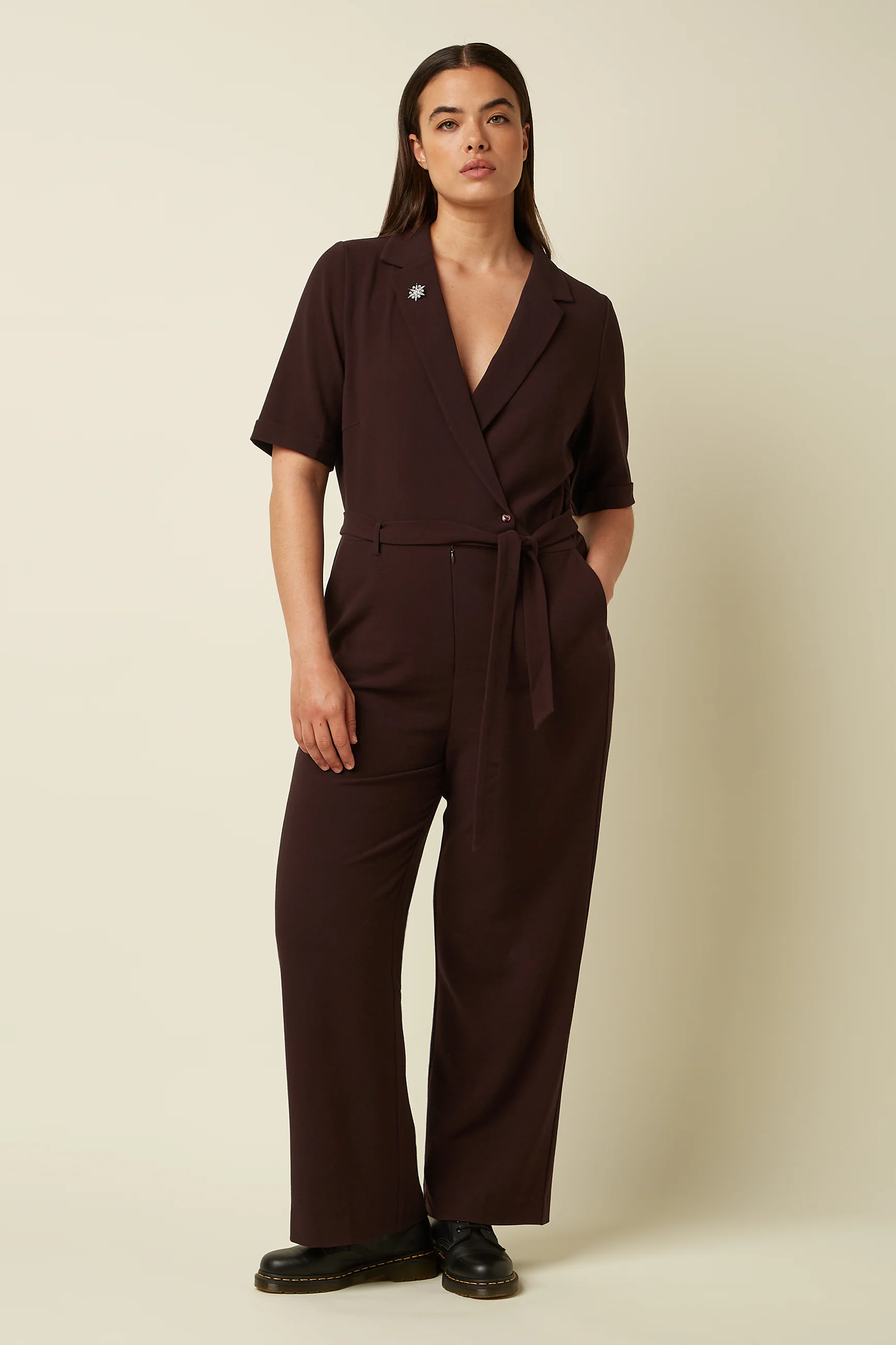 Doris Jumpsuit Woven Crepe