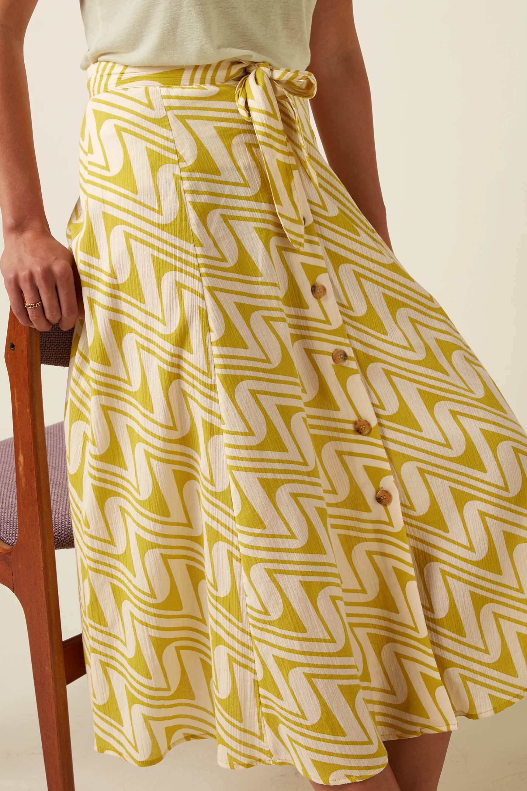 Judy Midi Skirt Laguna Woven
