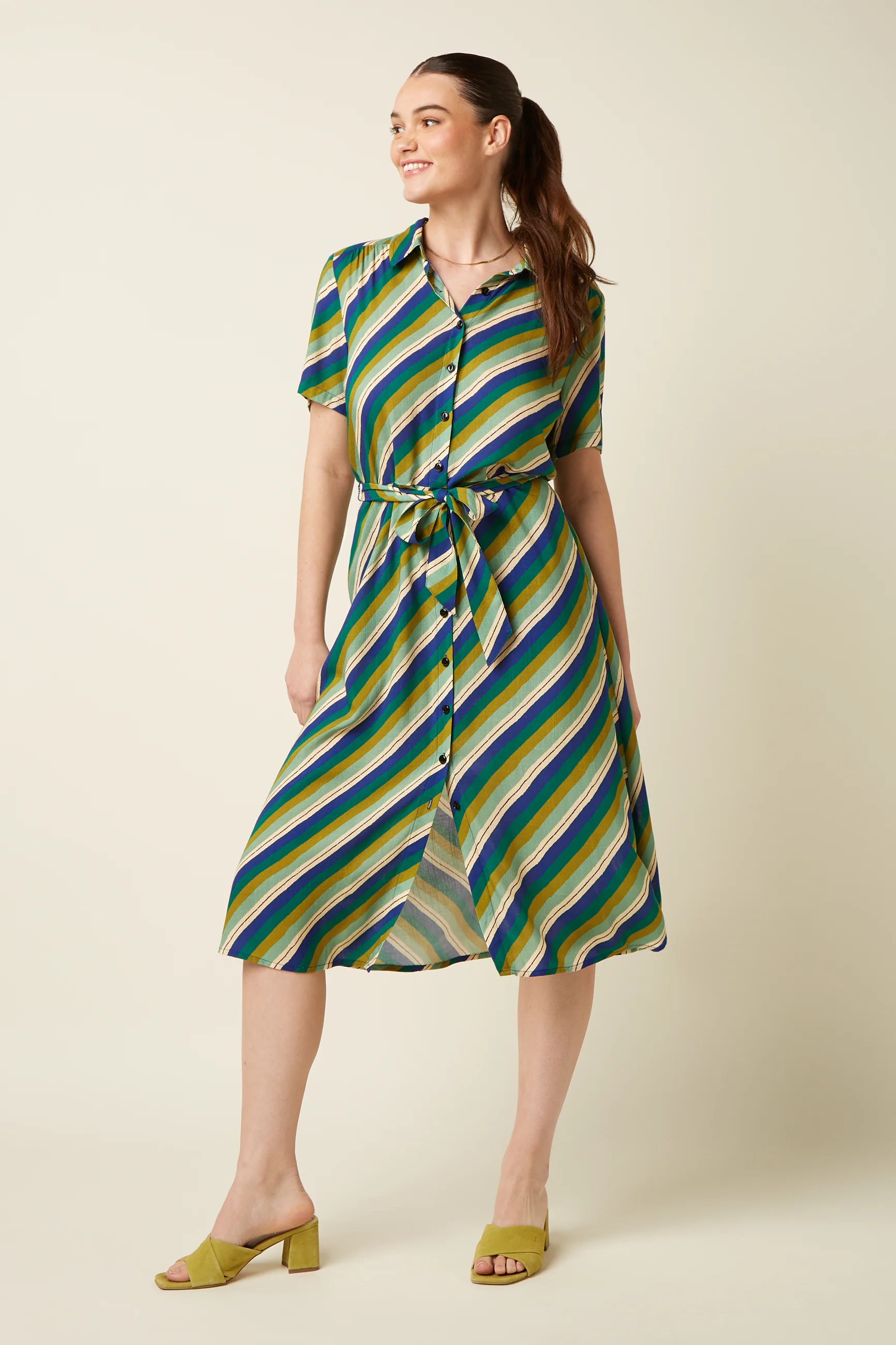 Olive Midi Dress Cliff