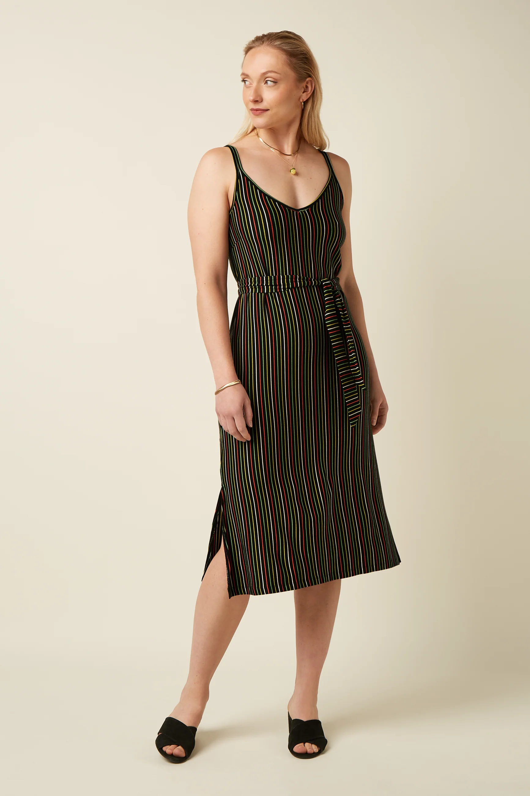 Nadya Dress Menchini Stripe