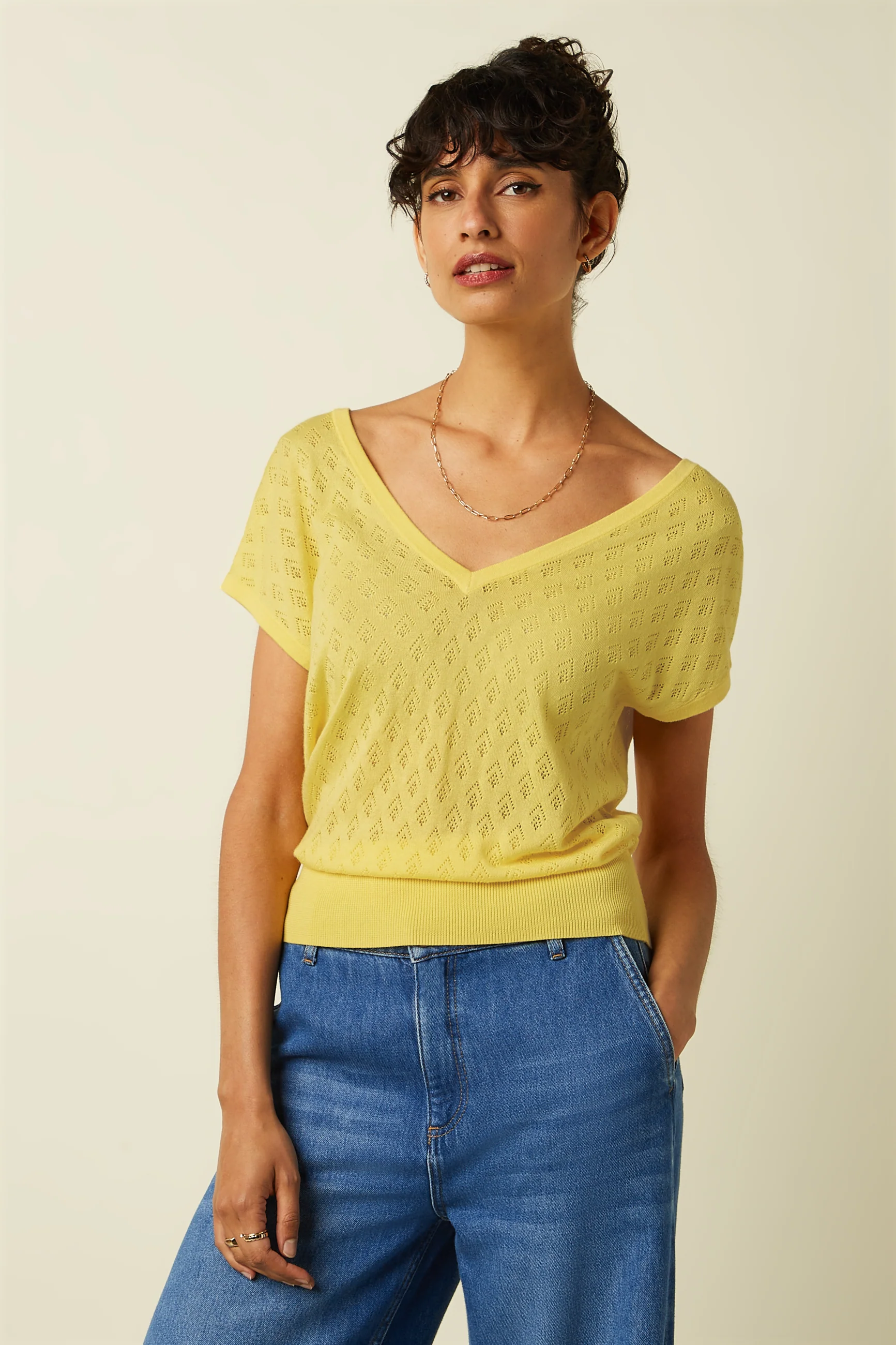 Double V Top Mateo Knit