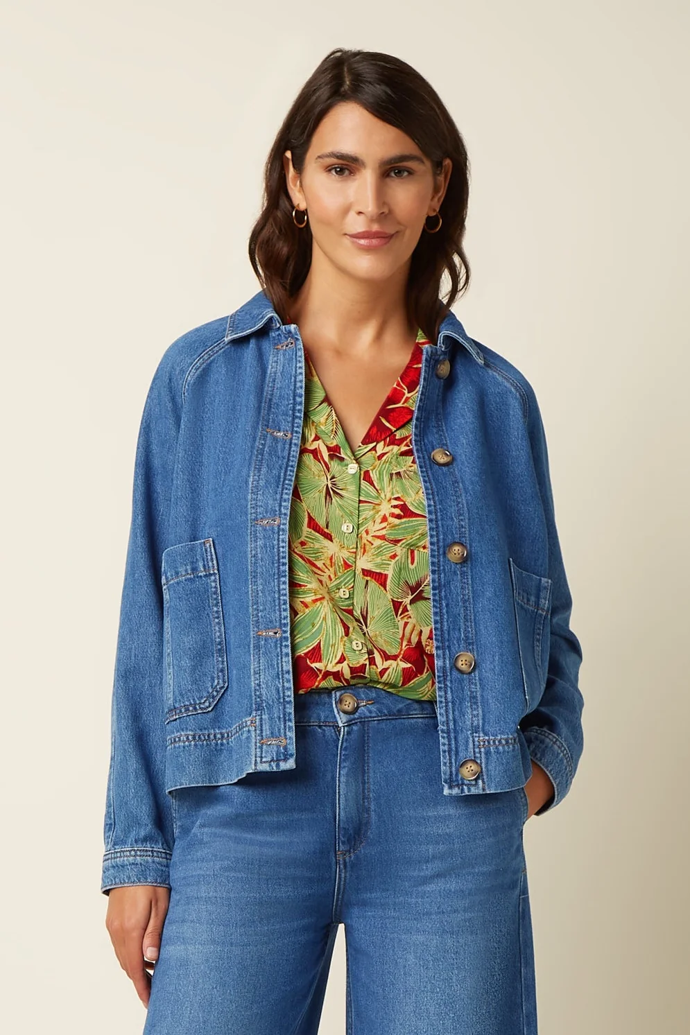 Penny Jacket Stone Denim