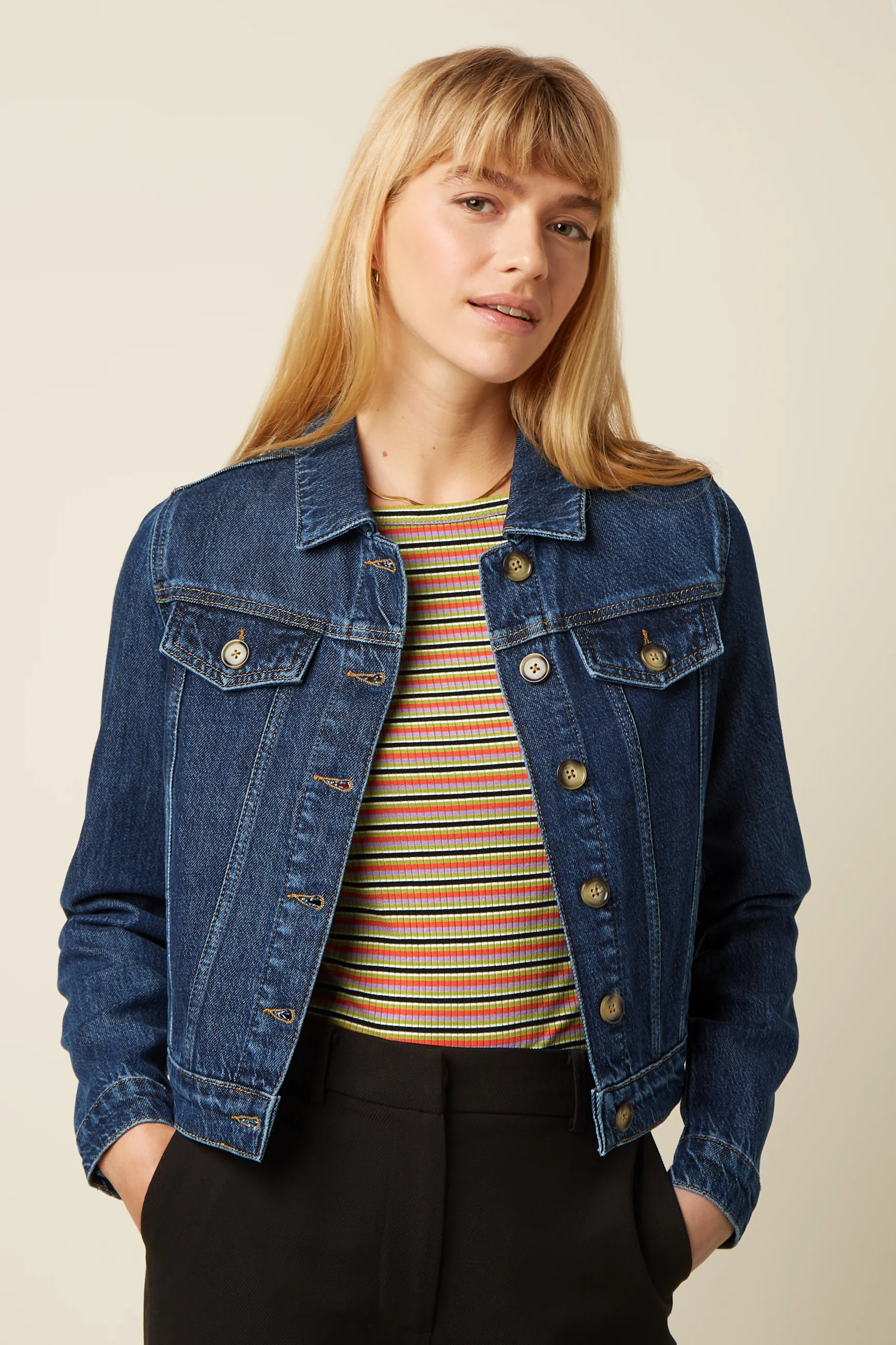 Janey Cropped Playa Denim