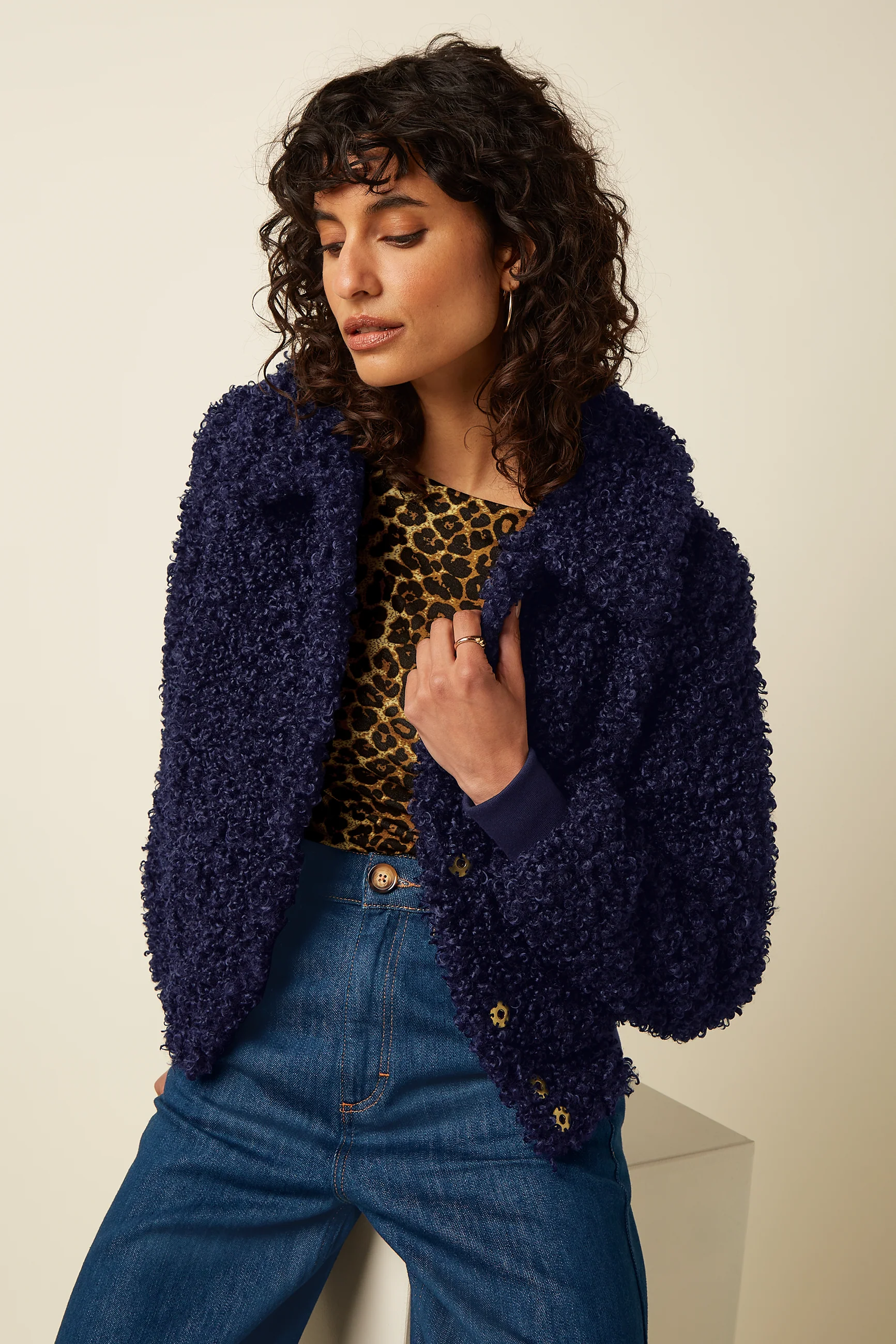 Isa Jacket Basil Fur