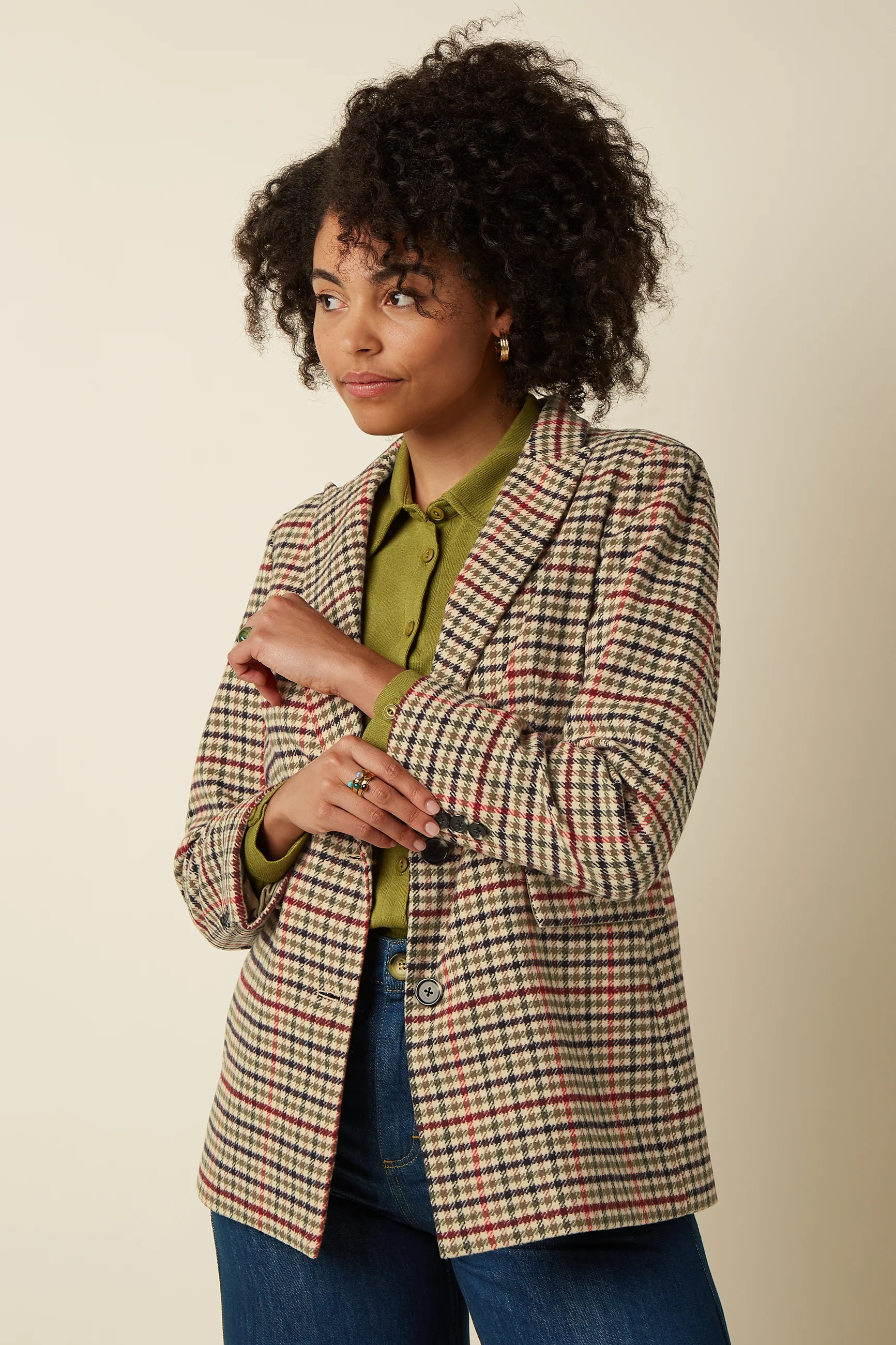 Tula Blazer Basso Check