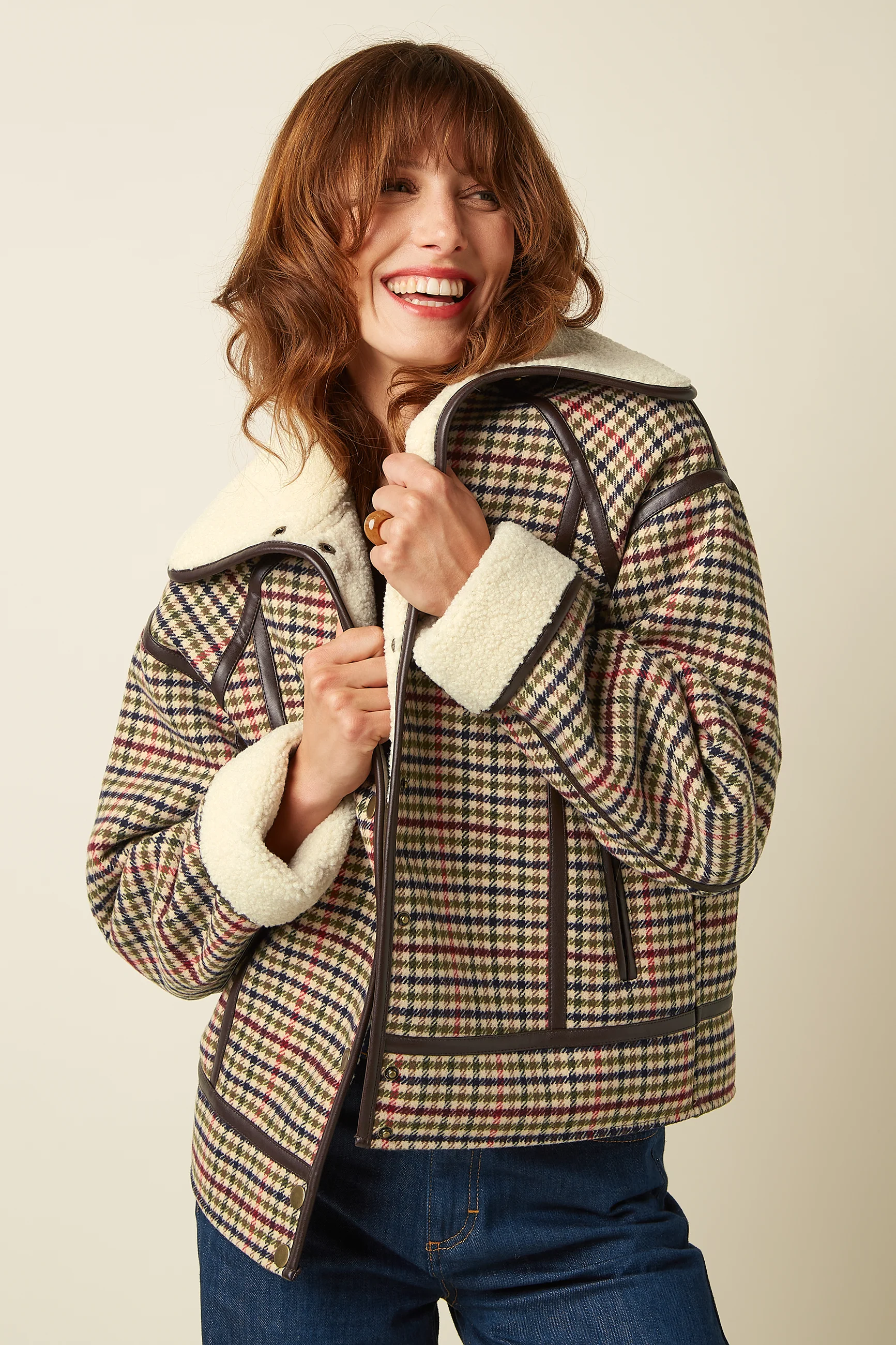 Monia Coat Basso Check