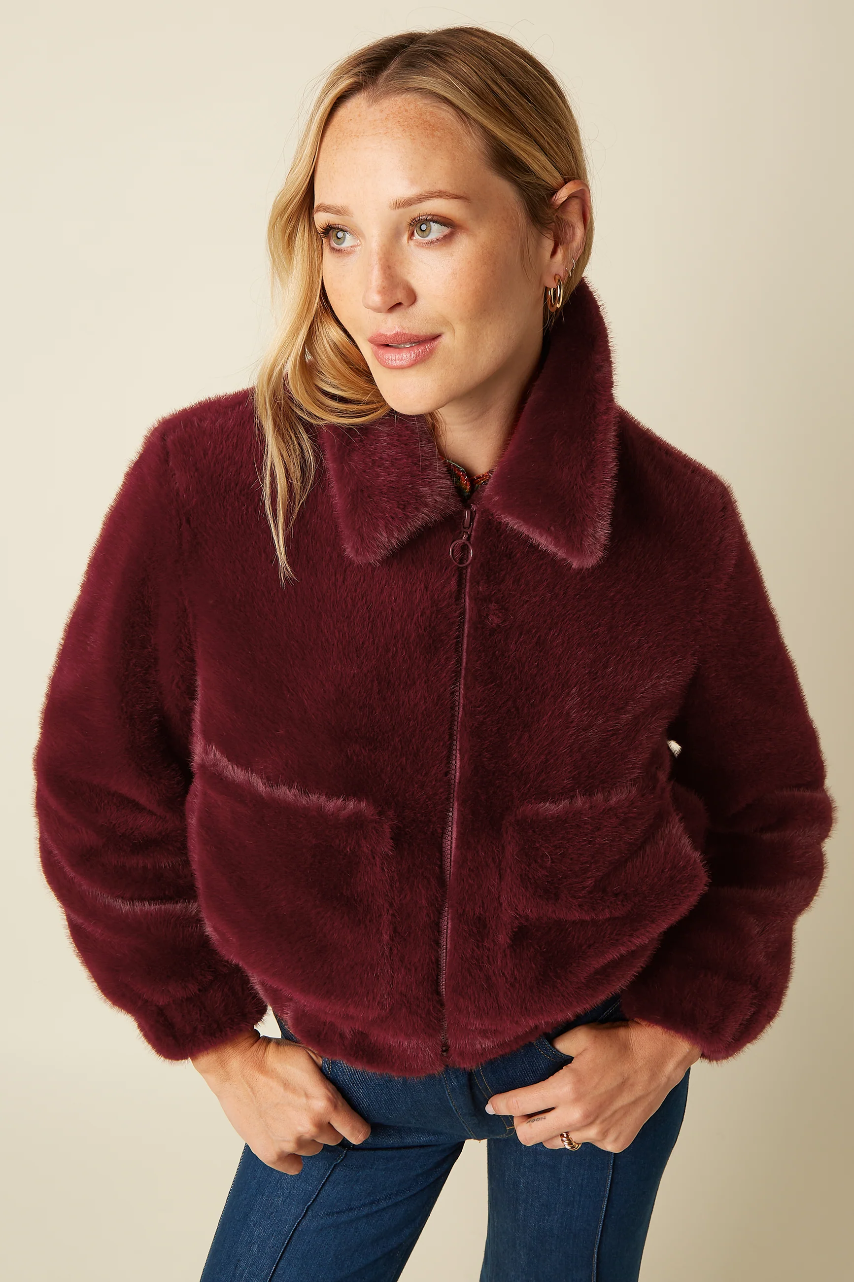 Isla Jacket Silver Fur