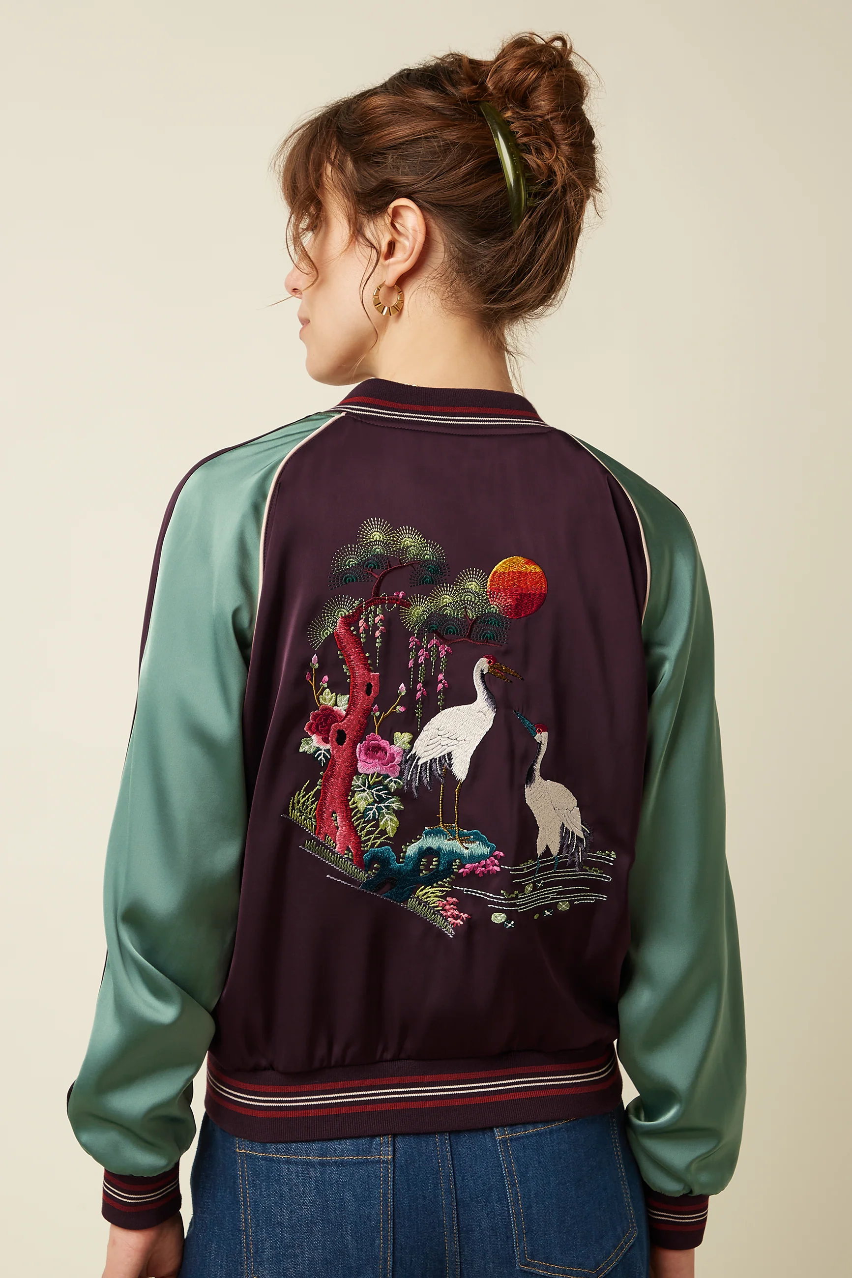 Bomber Jacket Dusk Satin