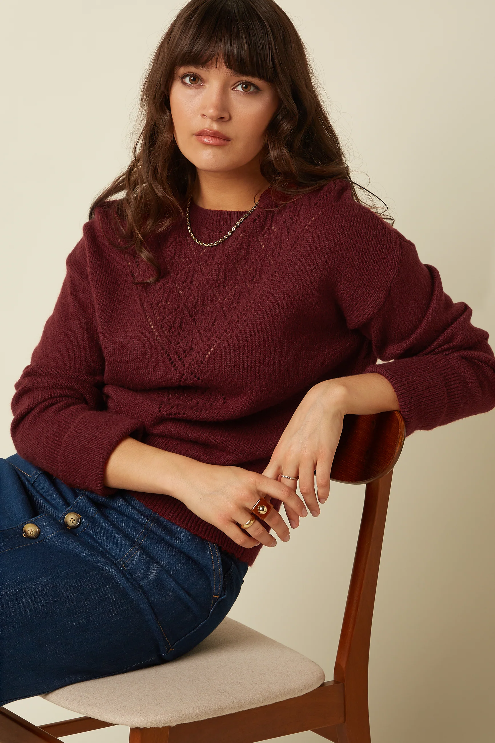 Mauve Top Farfalle