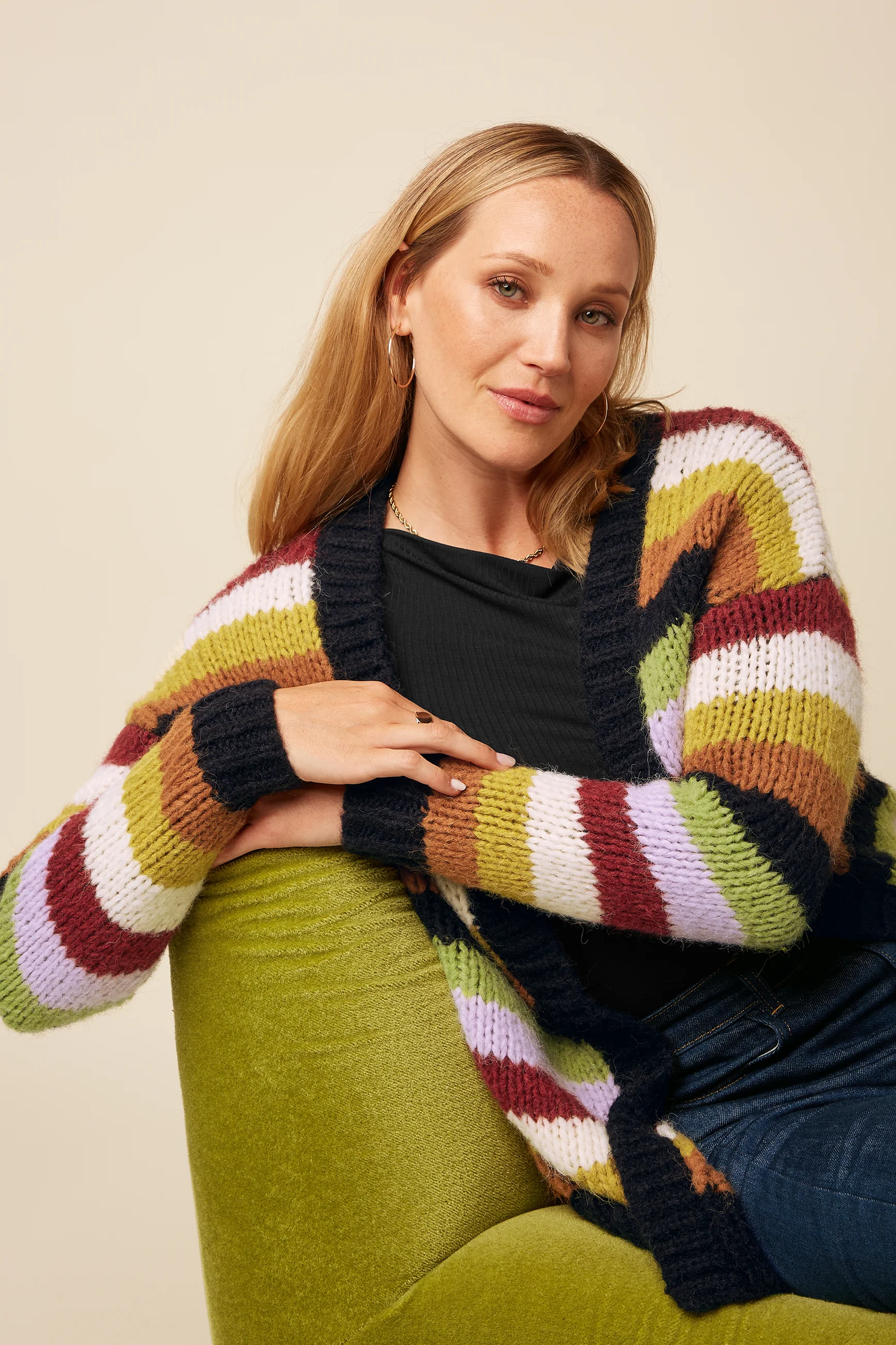 Cardi Oversize Campo Knit Stripe
