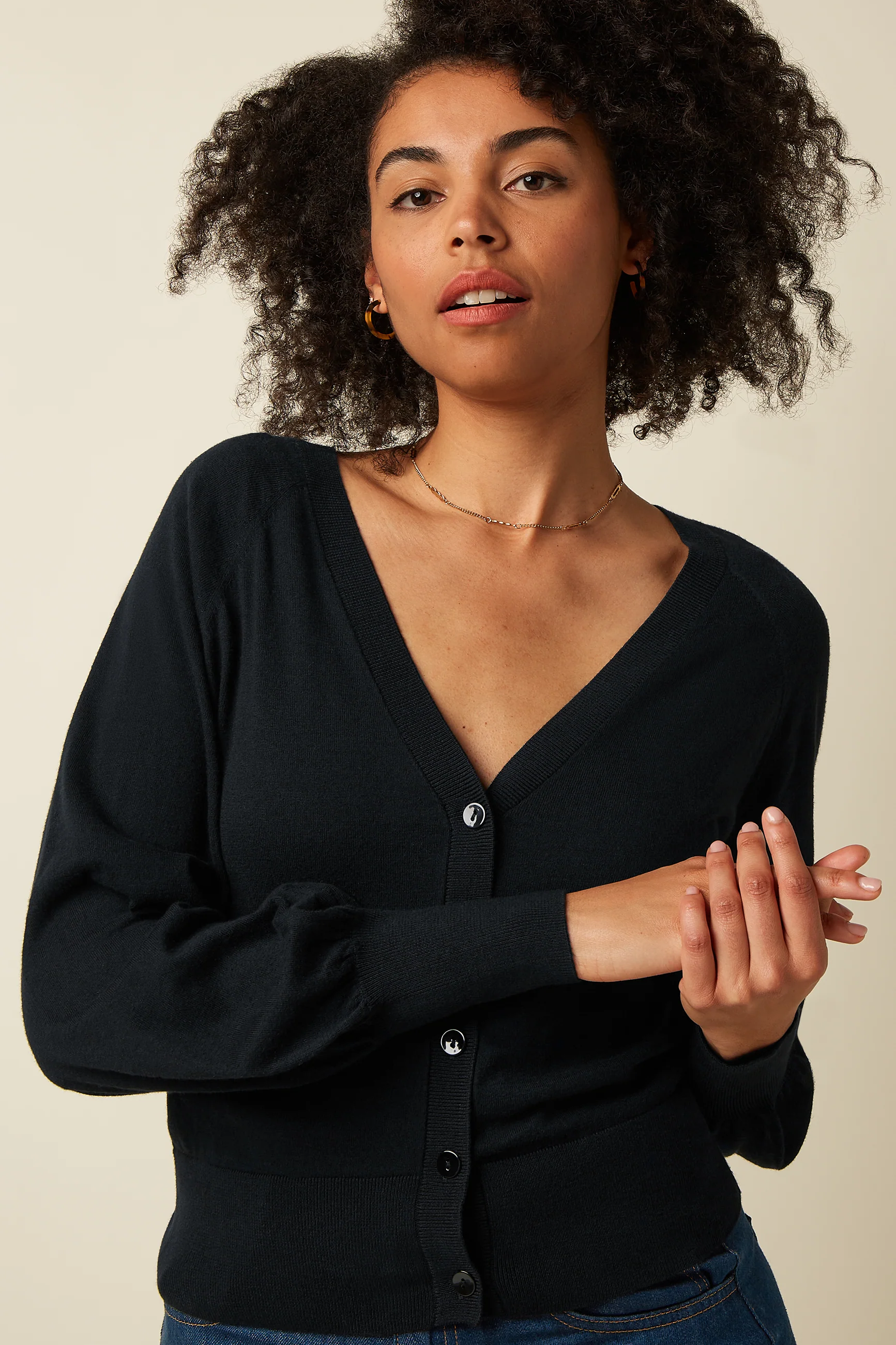 Cardi V Raglan Cocoon