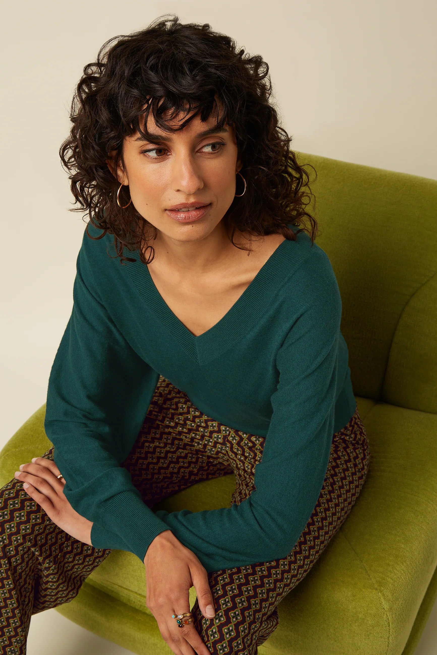 Mauve V Top Cocoon