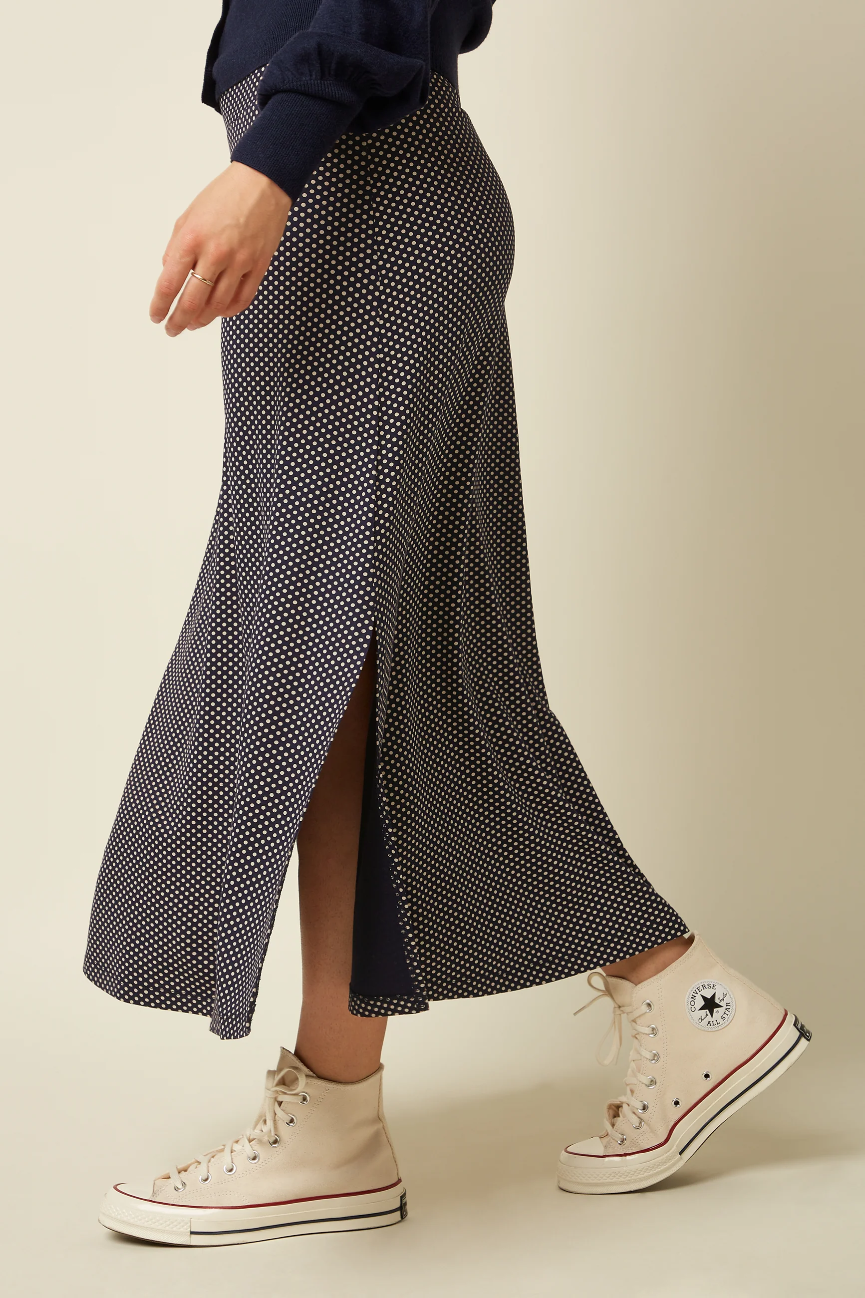 Border Midi Skirt Piper