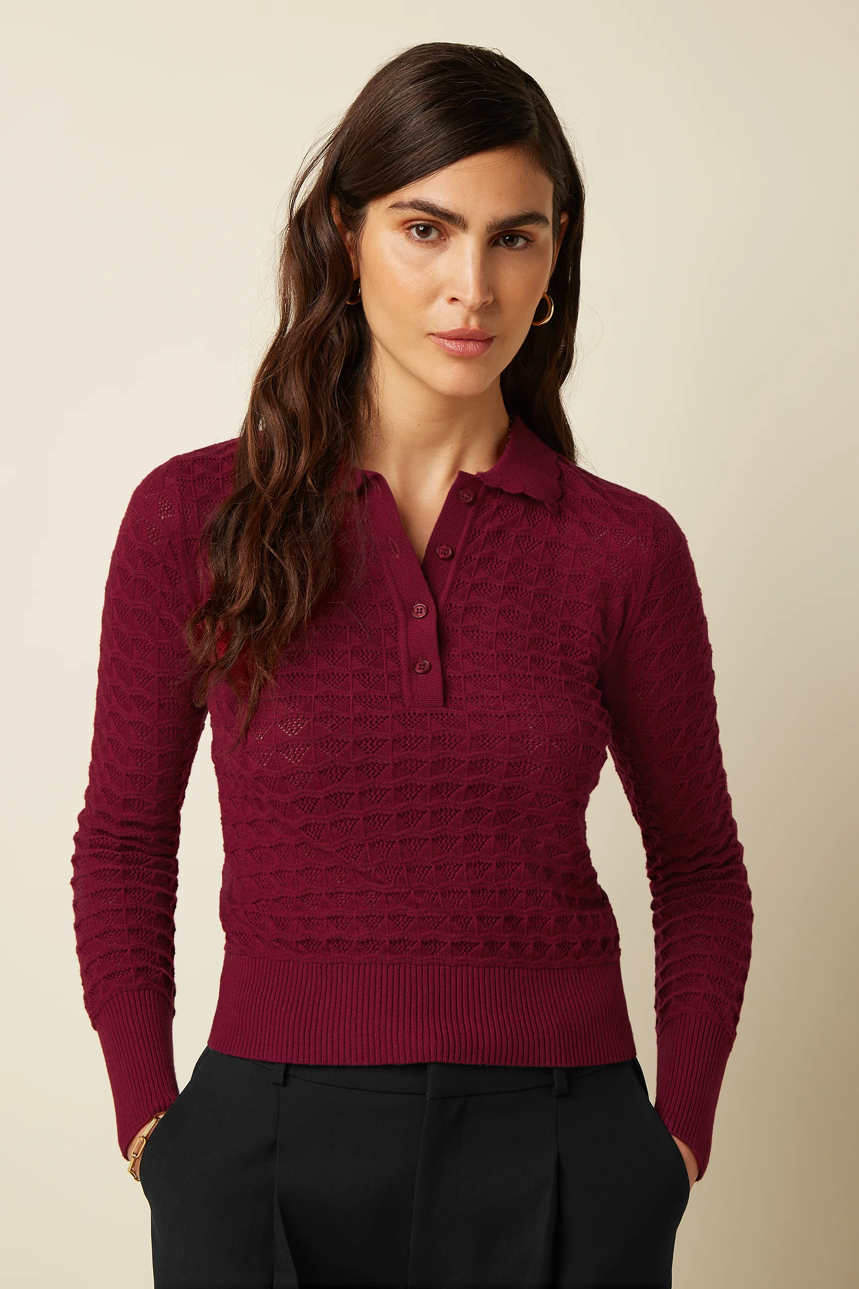 Polo Top Avel Knit