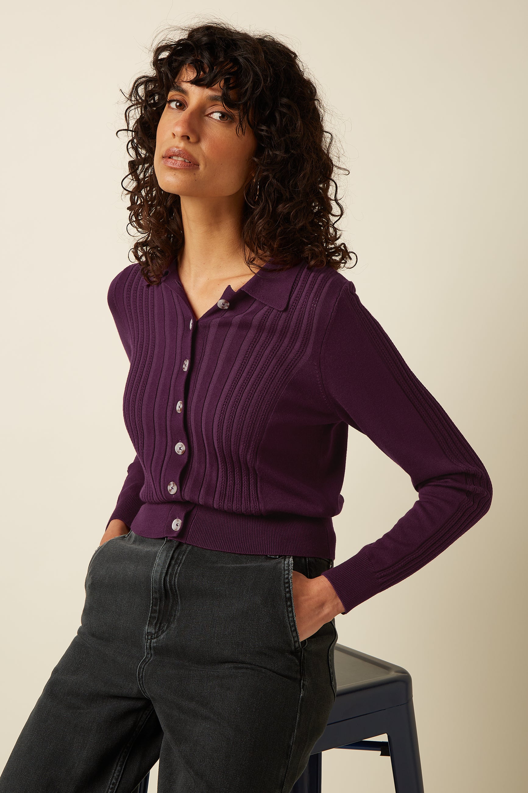Sofie Cardi Match Knit