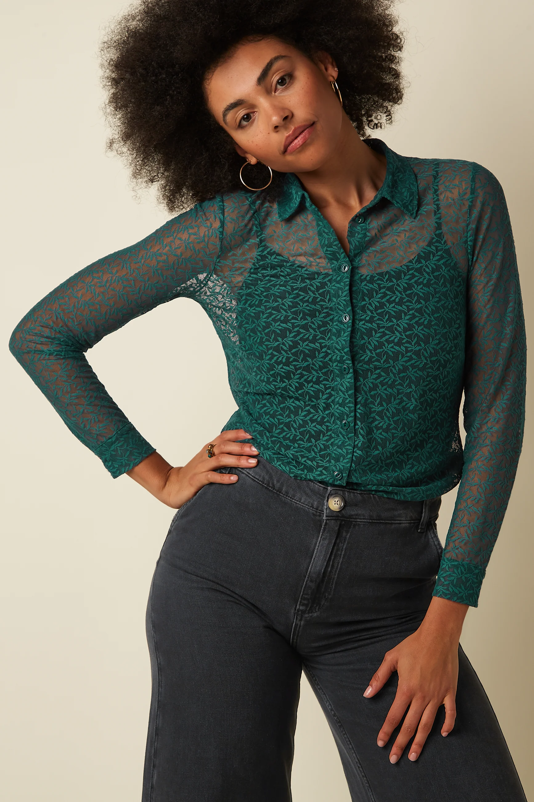 Blouse Stretch Lace