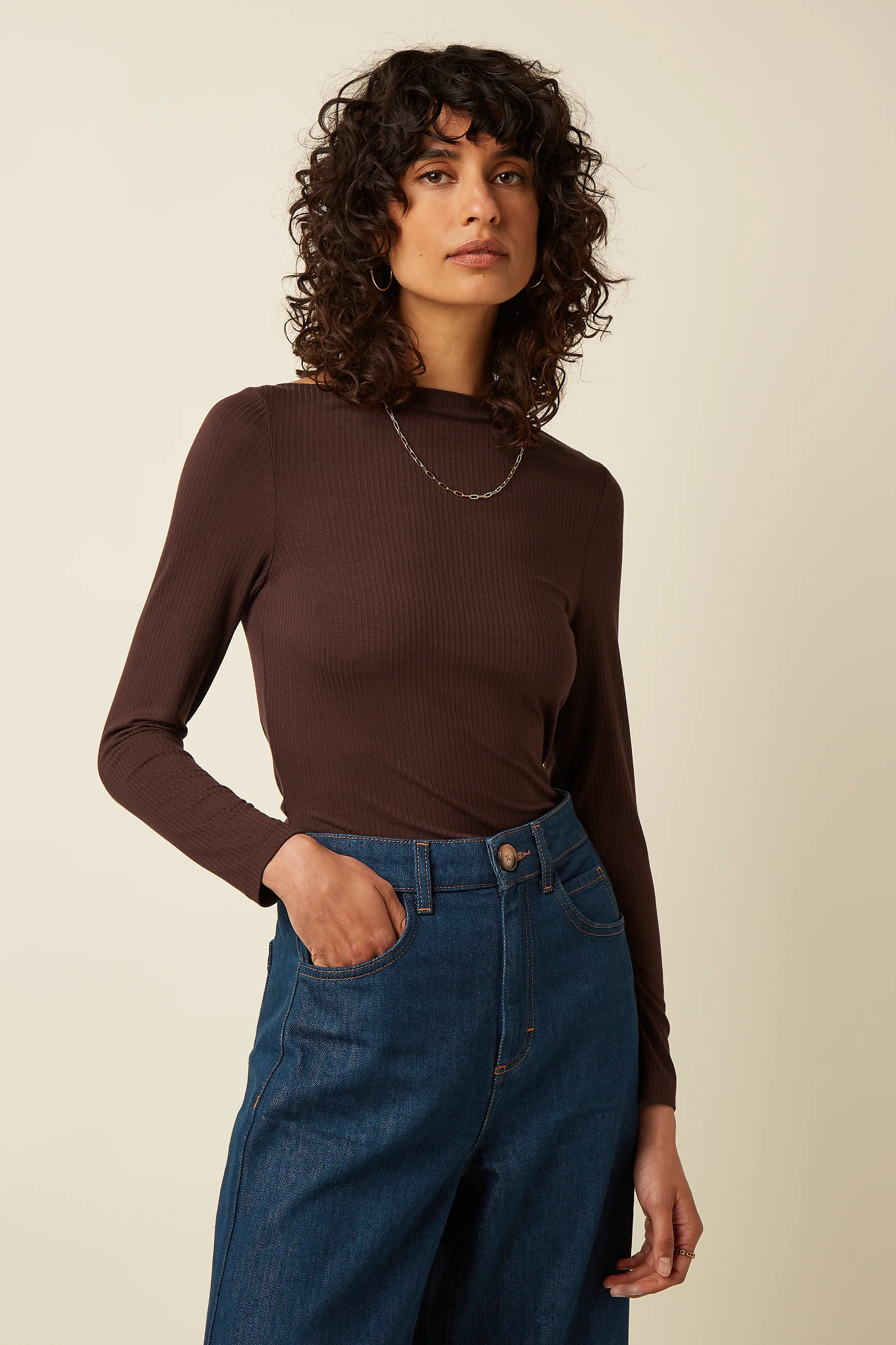 Marina Top Uni Rib